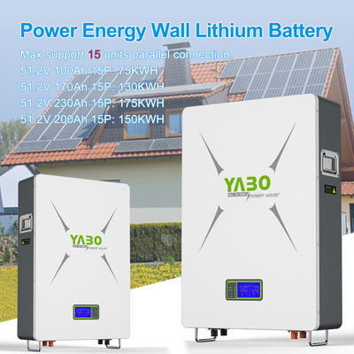 Diy Lifepo4 Powerwall 48V 170Ah 200Ah 230Ah Αποθήκευση συστήματος ηλιακής ενέργειας