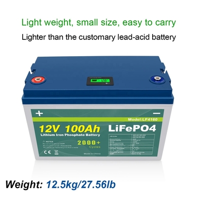 Πακέτο μπαταρίας 200Ah 300Ah 100Ah 12V 32700 lifepo4 LCD Power Display Smart BMS