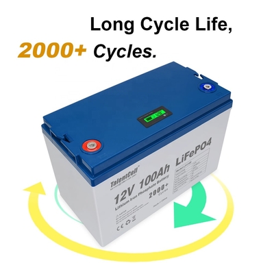 Lifepo4 Golf Battery Solar RV Επαναφορτιζόμενη μπαταρία λιθίου 100ah 12v lifepo4