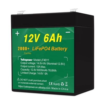 μοτοσικλέτα 12,8v 12v 6ah Lifepo4 Battery Pack Κατασκευαστές ηλιακό σύστημα συναγερμού