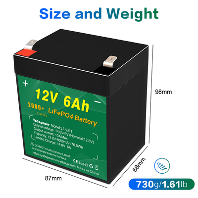 μοτοσικλέτα 12,8v 12v 6ah Lifepo4 Battery Pack Κατασκευαστές ηλιακό σύστημα συναγερμού