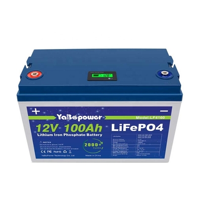 Lifepo4 12v 100ah Πακέτο μπαταρίας φωσφορικού σιδήρου λιθίου Ηλεκτρικό ποδήλατο Καρότσια γκολφ Σκάφη