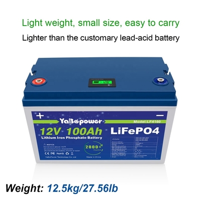 Lifepo4 12v 100ah Πακέτο μπαταρίας φωσφορικού σιδήρου λιθίου Ηλεκτρικό ποδήλατο Καρότσια γκολφ Σκάφη