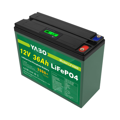 Μπαταρία 12V 36Ah Lifepo4 για Βαθύ κύκλο ηλιακής ενέργειας αποθήκευσης