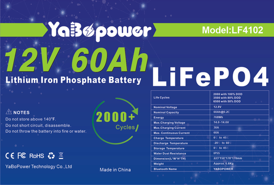 Ηλιακό Σύστημα Deep Cycle Lifepo4 72v 60ah 12v 60ah 40ah 80ah