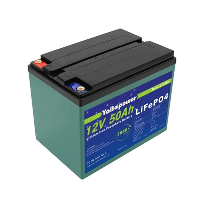 Πακέτο επαναφορτιζόμενης μπαταρίας 12v 50ah Lifepo4 2000 Deep Cycles