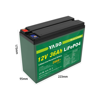 32700 12v 36 ah βαθύ κύκλου ζωής po4 επαναφορτιζόμενη μπαταρία