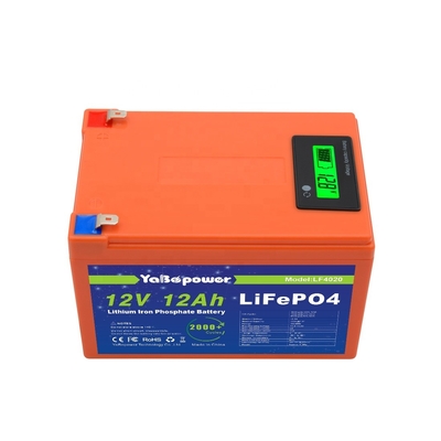 Πιστοποιημένο CE 12v 12Ah ρεύμα εκφόρτισης 6A Lifepo4 μπαταρία με εξέχουσα χωρητικότητα