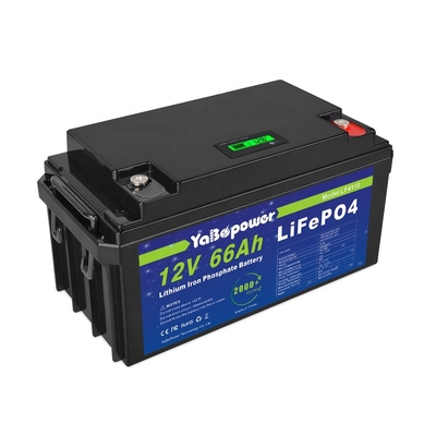 Αυτοκίνητο 12v 66Ah Lifepo4 Επαναφορτιζόμενη Μπαταρία Μεγάλης Χωρητικότητας