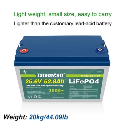 25,6v 52ah 50ah 24v Lifepo4 Deep Cycle Battery Solar 3000 Cycles