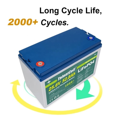 25,6v 52ah 50ah 24v Lifepo4 Deep Cycle Battery Solar 3000 Cycles
