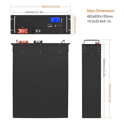Μπαταρία Deep Cycle 48V Lifepo4 για ηλεκτρικό ποδήλατο BMS Smart 100Ah YB-LF51100