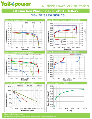 Επαναφορτιζόμενη μπαταρία Lifepo4 48v 50ah 100ah 51,2v Lion Deep Cycle