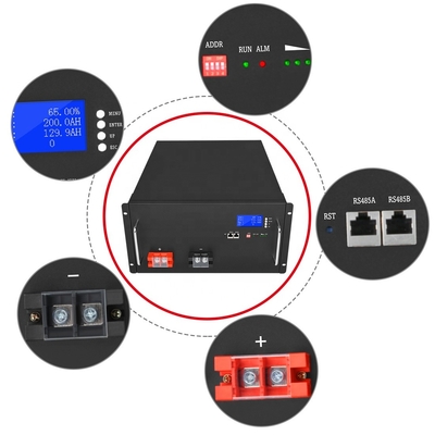Καλάθι γκολφ 48V 100Ah 200Ah Lifepo4 House Battery 1000W