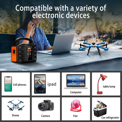 Solar Powered Portable Power Station 220v Ac Outlet 150W 50000mAh Generator Supply