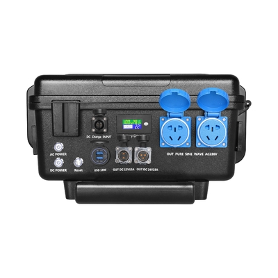 Electric Car Lithium Portable Power Station Bank Case Trolley Solar Backup Suppup 2500wh