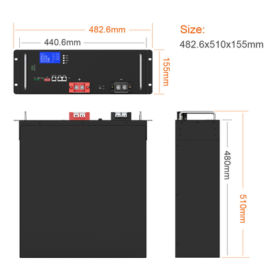 YABO Lithium Ion Rack Mount 10kwh 20kwh 48V 400Ah 200Ah 150Ah Lithium Ion LiFePO4 Battery for Solar Energy Storage Battery