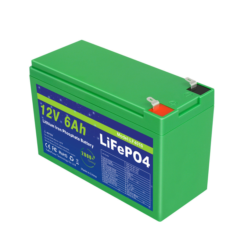 Εργοστασιακά προσαρμοσμένο Lifepo4 Deep Cycle High Safety 32700 Cell Lithium Ion 12v 6Ah Lifepo4