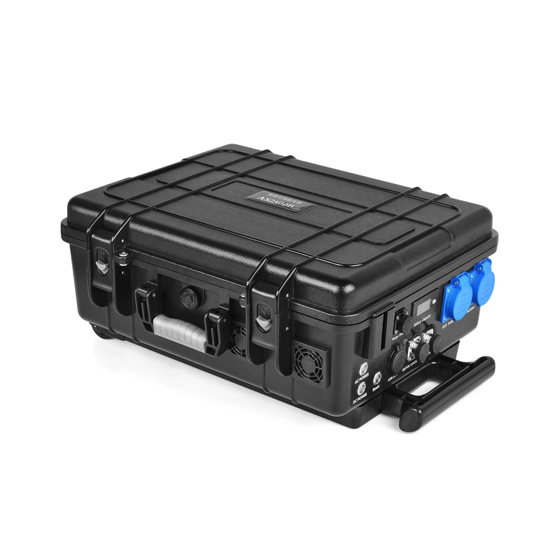 Electric Car Lithium Portable Power Station Bank Case Trolley Solar Backup Suppup 2500wh